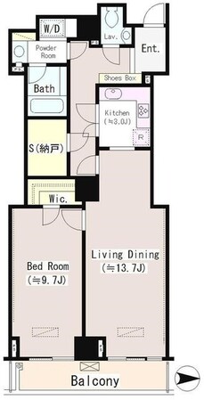 恵比寿駅 徒歩7分 5階の物件間取画像